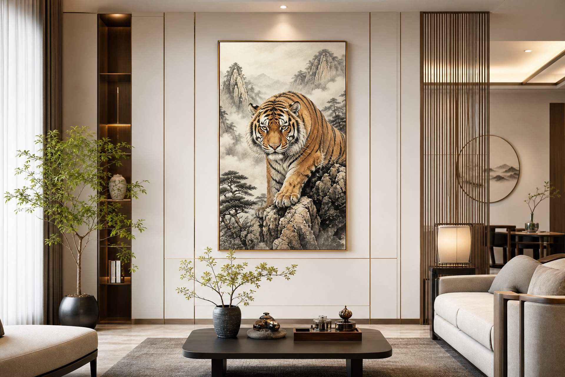 属龙人能挂虎字画吗