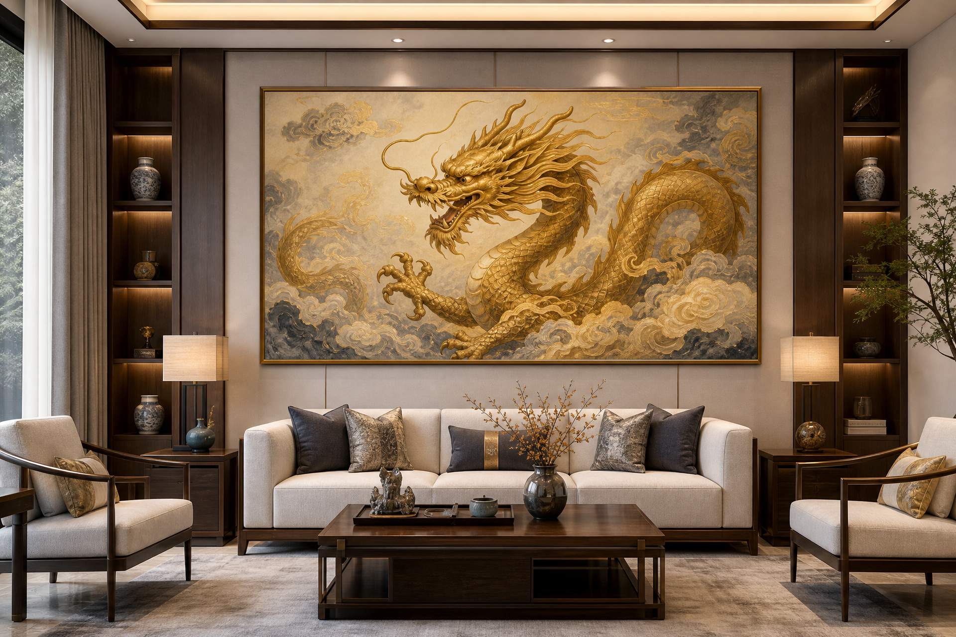 属羊猴家中能挂龙画吗