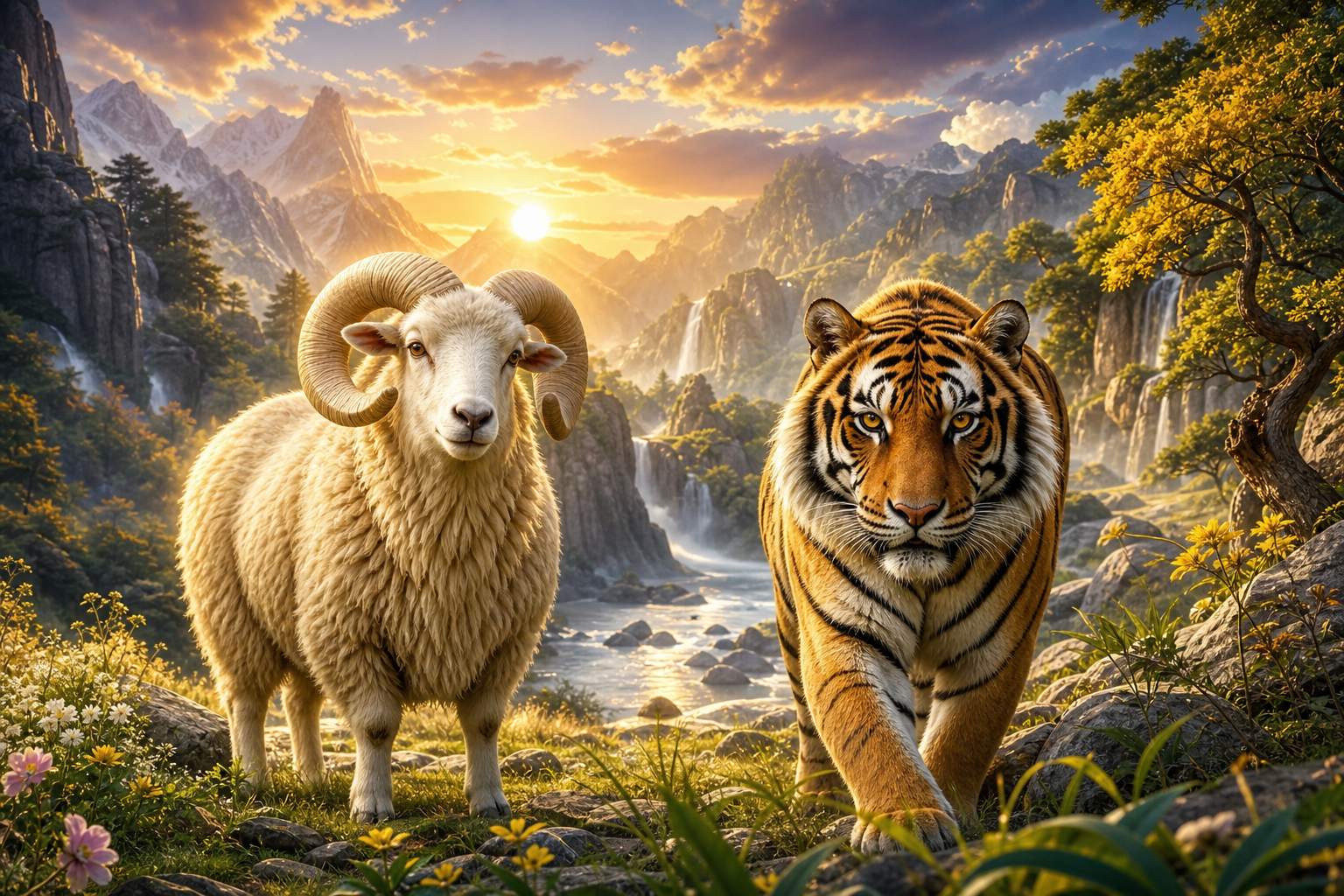 羊和虎招财吗_属相五行是什么
